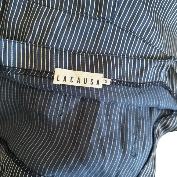 Lacausa Striped Overall Jumpsuit - Picture 6 of 7